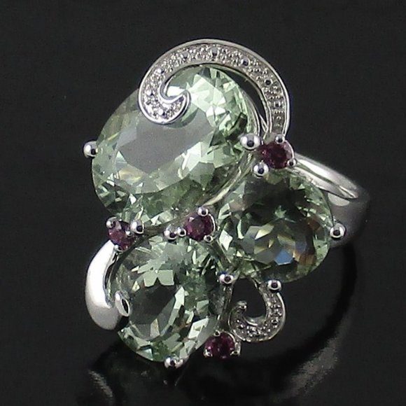 14.45ct Prasiolite European Ring - Picture 1 of 12